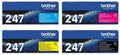 Original Brother TN-247 Multipack (BK/C/M/Y) – Toner 4er-Set